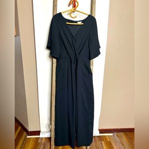 NWT Loft black wrap front jumper